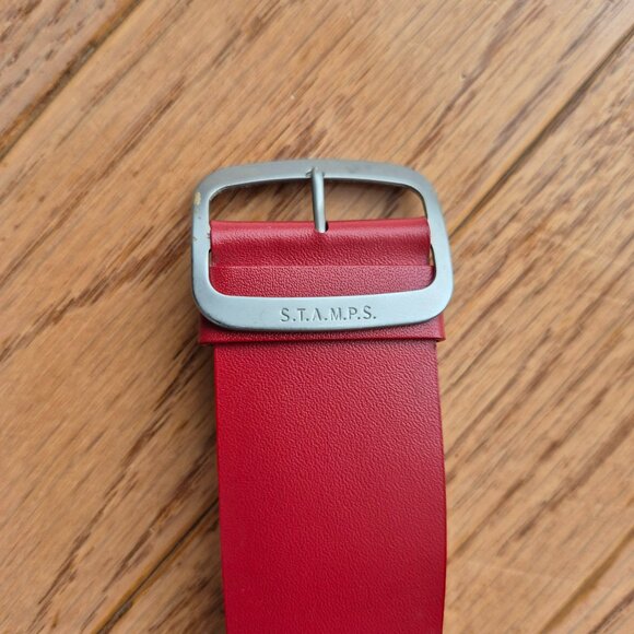 S.T.A.M.P.S Watch Red Rose Untested Nature Wearable Art - Picture 6 of 12